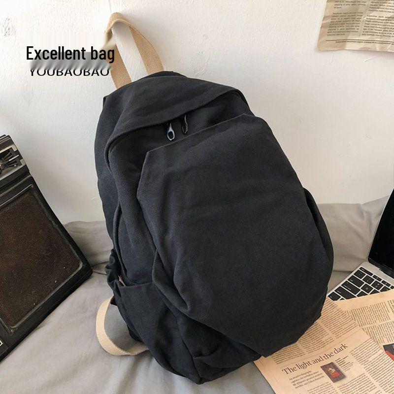 Women's Retro Canvas Backpack: Spacious, Durable & Stylish for College, Travel & More