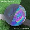Size 4 Size 5 Reflective Football Glowing Soccer Balls for Night Game and Training, Glowing In The Dark Soccer Balls