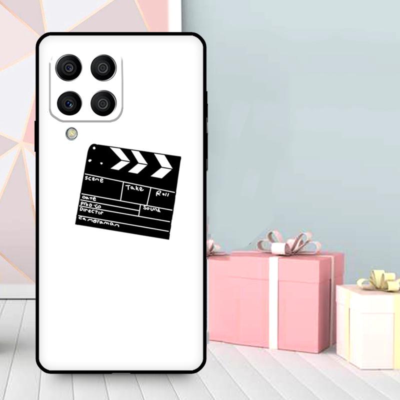 Cute Film Movie maker Clapper board Case For Samsung Galaxy M06 M11 M31 M14 M34 M54 M12 M32 M52 M15 M13 M16 M36 M56 M53 M35 M55