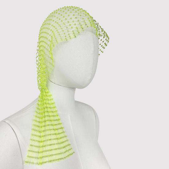 Strass Pirathatt Elastisk Snood Skjerf Lue Maskeradeball Cosplay-arrangementer Nett Hullet Ut Hodeskjerf