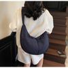Canvas Bag Women's Large-capacity New Niche Feeling Summer Shoulder Messenger Bag Versatile Commuter Dumpling Bag