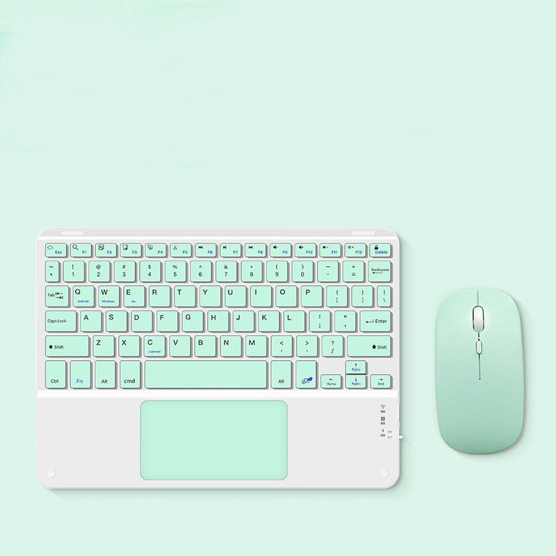 English Bluetooth Keyboard 10 inch for iPad Air Pro Wireless Rechargeable Keyboard for Phone Tablet Laptop Universal