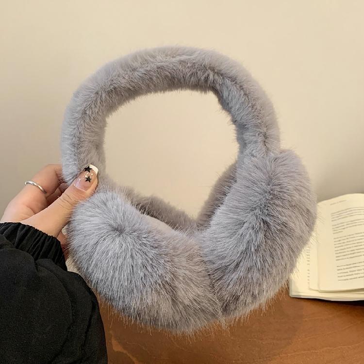 Soft Plush Ear Warmer Winter Warm Earmuffs for Womens Men Fashion Solid Earflap