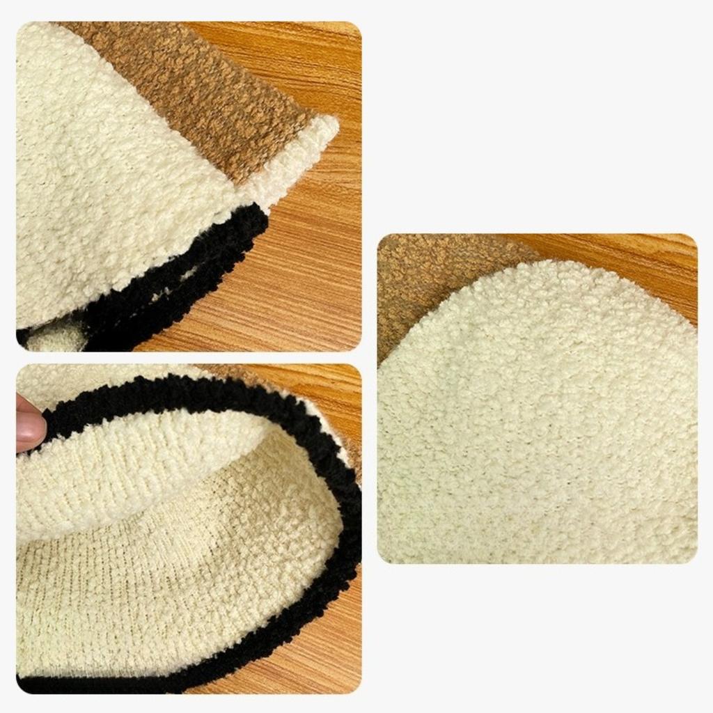 Cotton Hat, Women's Hat, Warm Hat, Plush Hair, Bucket Hat