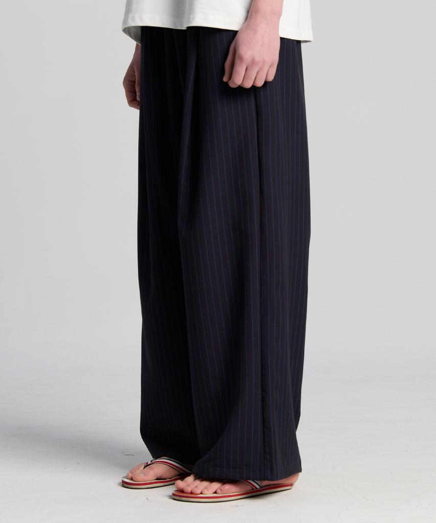 TENER St Striped Open Wide Pants Navy