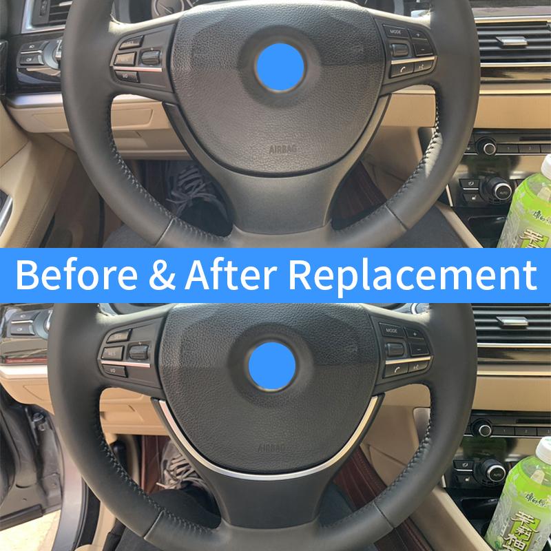 LHD RHD Car Steering Wheel Cover Trim For BMW 5 5GT 6 7 Series F10 F11 F07 F06 F12 F01 F02 2009-2016 Replacement
