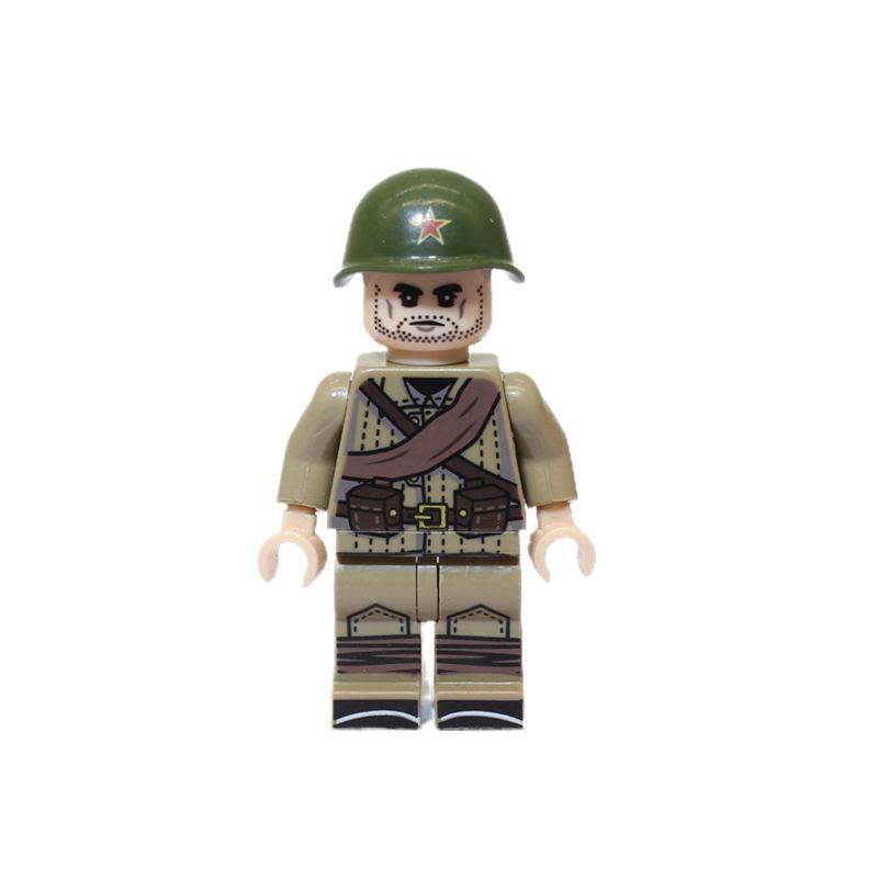 Militärische Soldaten des 2. Weltkriegs, Minifiguren, verschiedene Länder, Bausteinziegel, Weihnachts- und Geburtstagsgeschenk für Jungen und Kinder