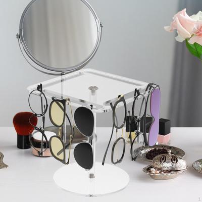 Organizér na slnečné okuliare, 360° otočný stojan na okuliare, Stojan na viacero okuliarov