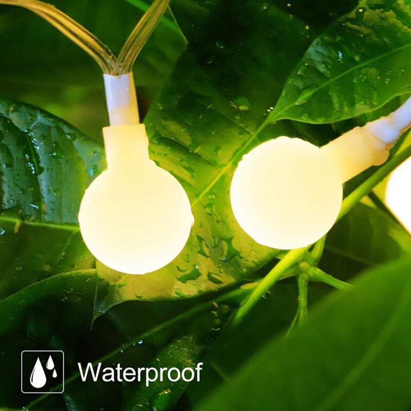 Globe Balls Fairy Lights For Balcony Multi Festoon Lights Outdoor Waterproof 10m Usb 5V Hoilday Lighting Christmas Decoration
