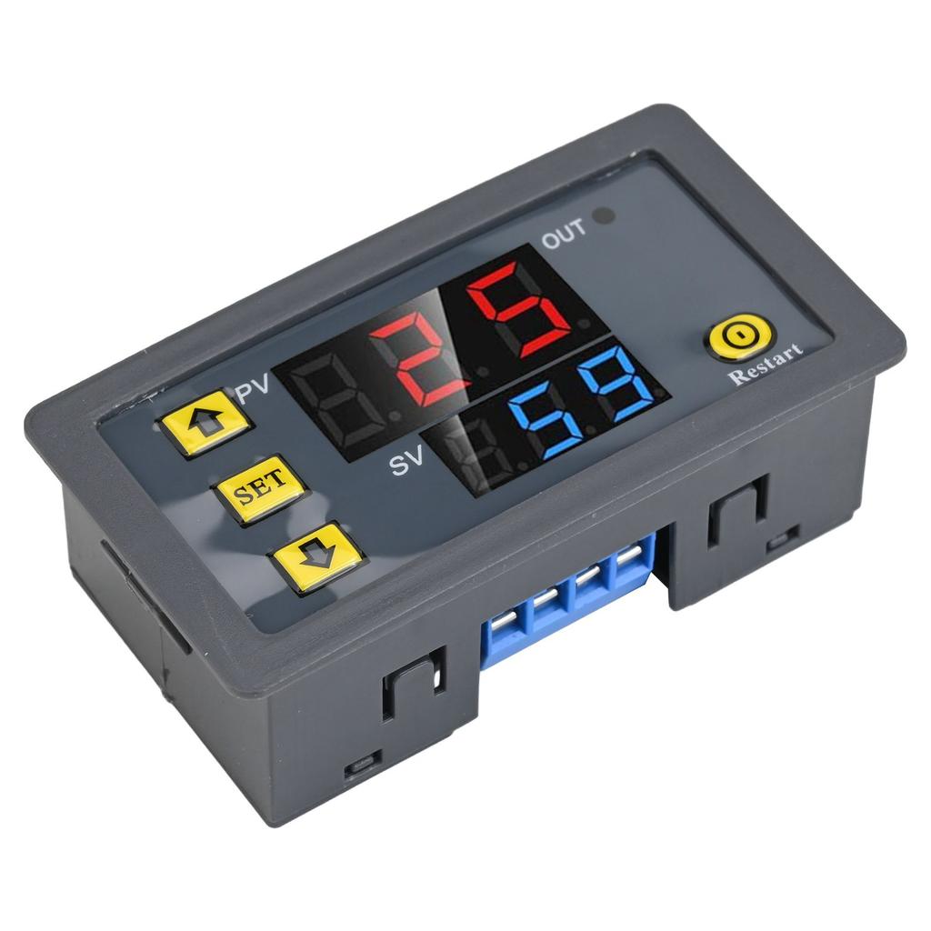 Digital Delay Relay with LED Display for Adjustable Timing Control In Automation Circuits DC12V 24V AC110V 220V Compatible