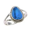 Natural Australian Opal Gemstone 925 Solid Sterling Silver Ring Size 9.5 o1u65