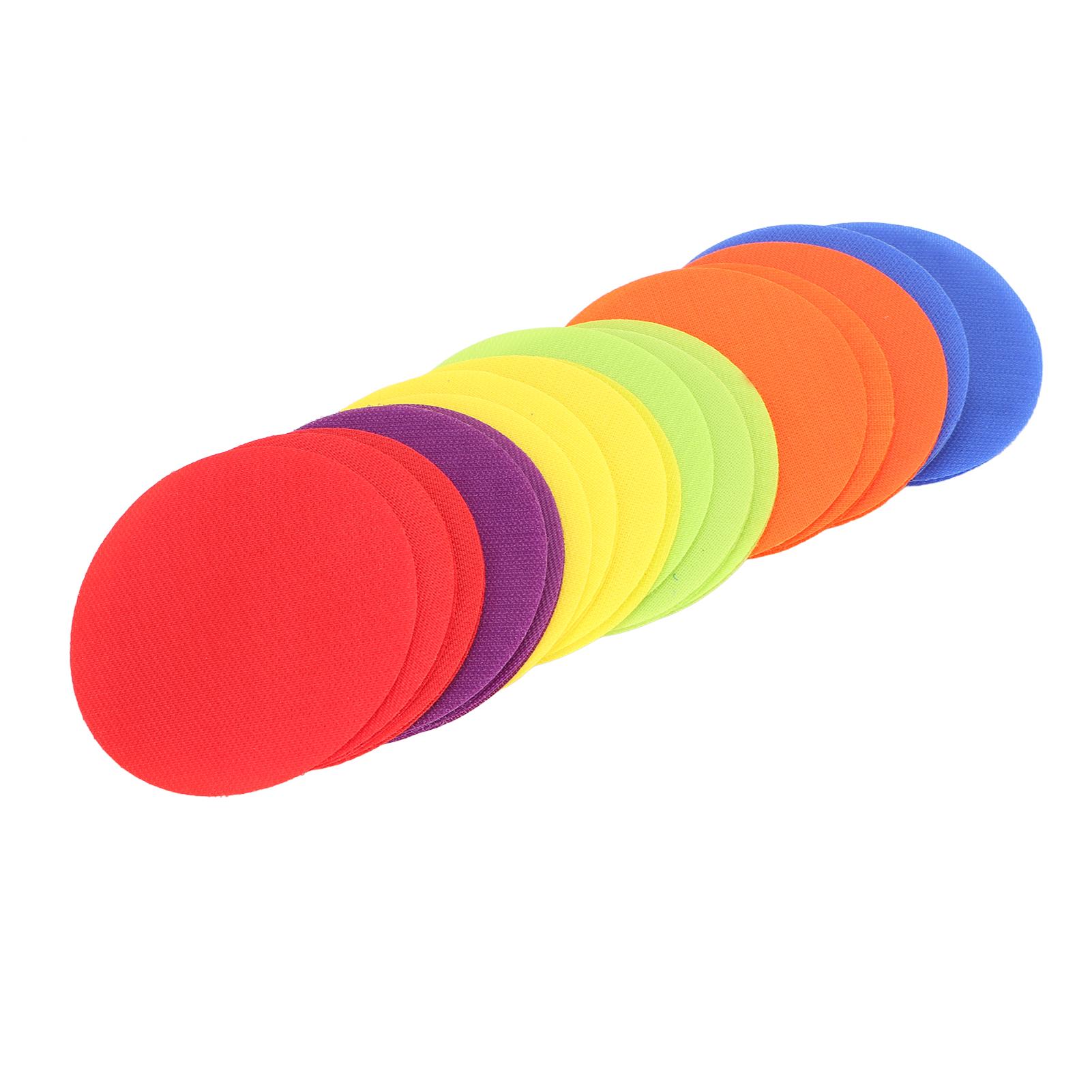 

30 шт. маркеров для ковров, портативные многоцветные маркеры для пола с точками и кругами для класса, детского сада