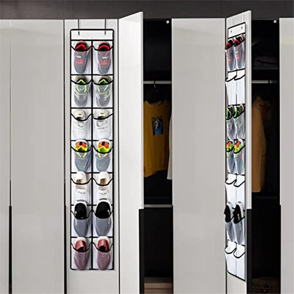2pcs -Tier over Door Shoe Organizer, Large Deep Pockets,Ideal for Sneakers and Boots Organizing Bags