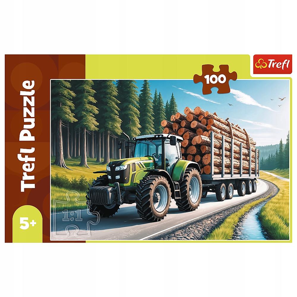 PUZZLE 100 CIĄGNIK LEŚNY 16493
