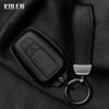 Genuine Leather Auto Smart Key Fob Cover Case Housing Fit For Toyota Prius Camry Corolla Chr C-Hr Rav4 Land Cruiser Prado 2 3 4 Button Auto