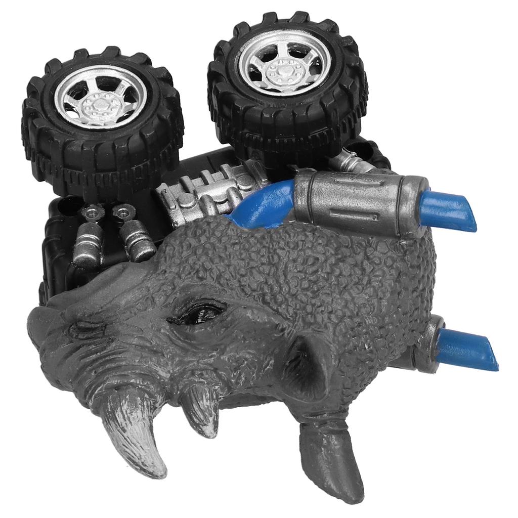 Educational Simulation Animal Model Pull Back Car Toy Four Wheel Drive Vehicles Toy for Kids