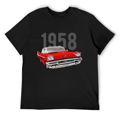 1958 Desoto Oldtimer T-Shirt Baumwolle Herren T-Shirts süße Kleidung für einen Jungen schwere Kleidung für Männer