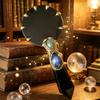 Miroir en Obsidienne Noire Miroir à Main en Cristal pour Divination, Méditation, Wicca, Sorcellerie & Décoration Spirituelle Cadeau d'Halloween
