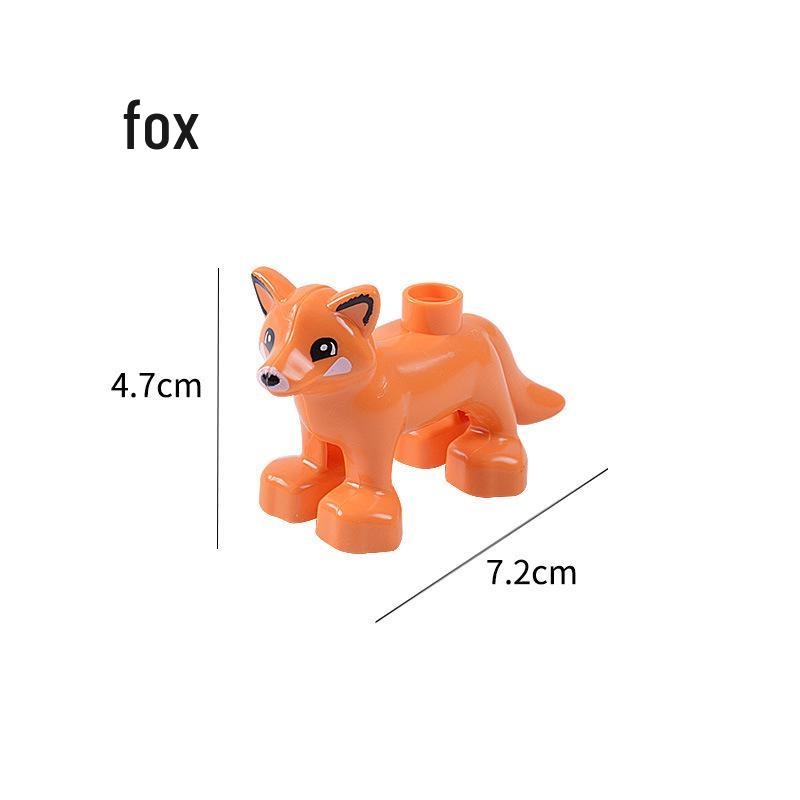 Compatible Large Bricks: Animal Accessories & Educational Building Blocks for Children - Ocean & Forest Themes