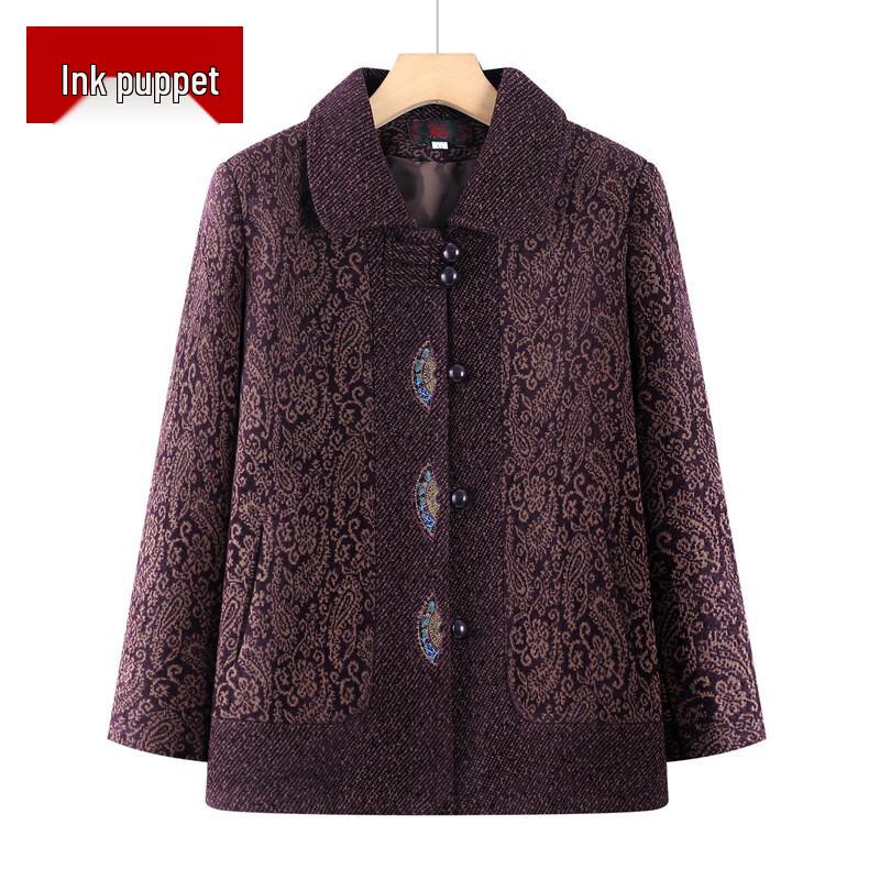 Women's Embroidered Wool Blend Coat