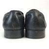 80s-90s Vintage Made In England Grenson Woven Leather Coin Loafer Moccasin 8 / 26.5cm / Black Dress Shoes(USED)