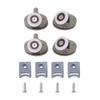 Bathroom Renovation Rollers Set Compatible With 4-6mm Glass Complete Roller Set Plastic And Brass Construction