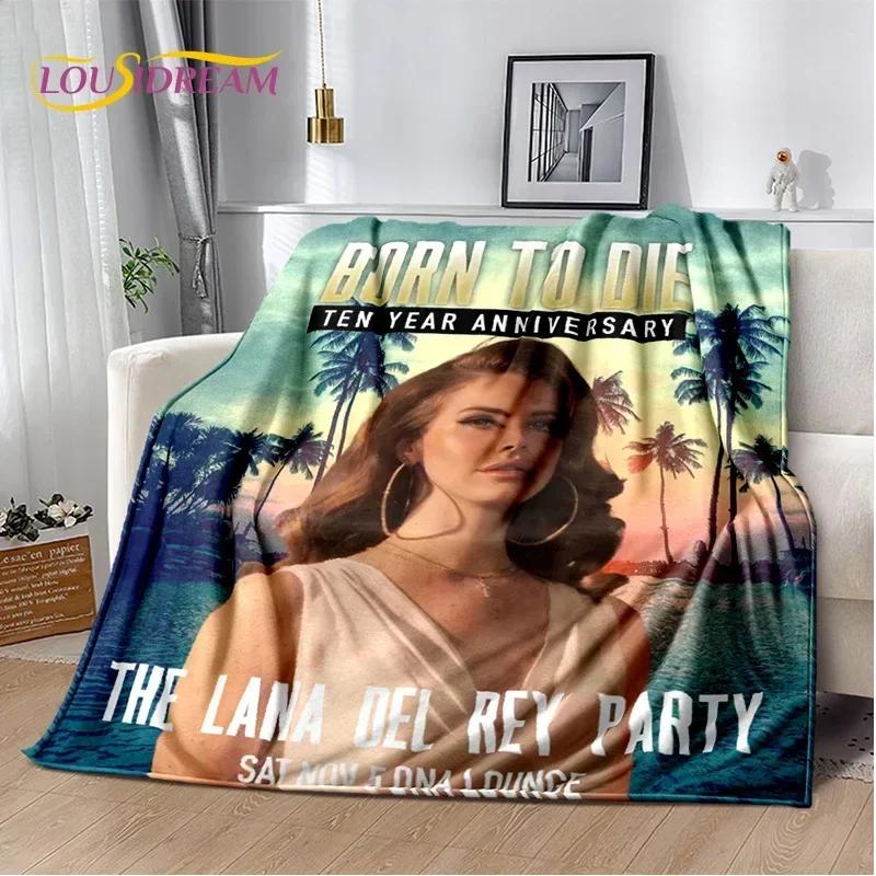 Coperta HD Lana Del Rey Cantante Lizzy Grant, Morbida Coperta Plaid per Casa Camera da Letto Letto Divano Picnic Viaggio Ufficio Coperta per Bambini