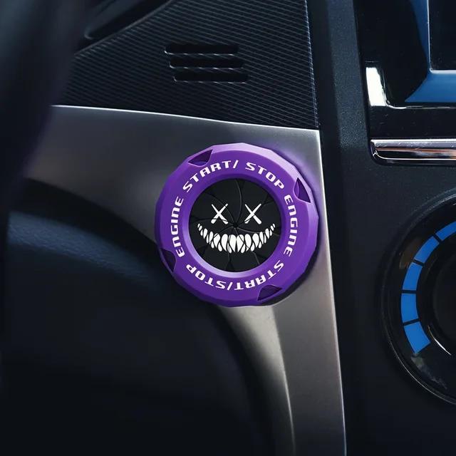 

Автомобіль Onekey Start Stop Кнопка Кришка Декор Наклейка Перемикач запалювання двигуна Захисний чохол Мотоцикл Інтер єр автомобіля StartRing