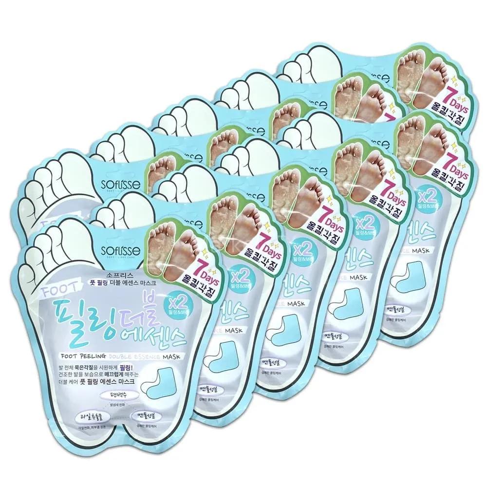SOFLISSE Foot Peeling Double Essence Mask 10 Sheets Heel