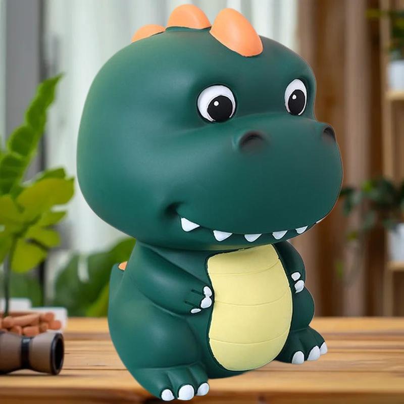 Attractive Dinosaur-shaped Money Safe; Vinyl Piggy Bank; Ideal Birthday Present for Girls