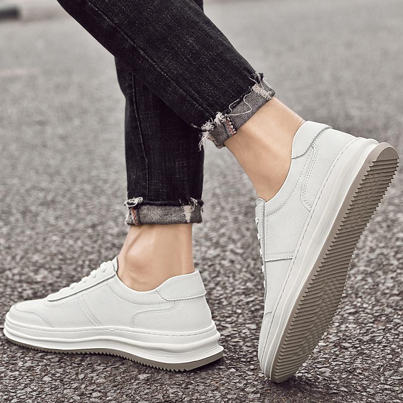 Madingi Nauji Tikros Odos Batai Vyrams Rankų Darbo Suvarstomi Skate Batai Vyrams Madingi Plokščiapadžiai Minimalistiniai Važiavimo Batai Vintažiniai Vyriški Laisvalaikio Avalynė