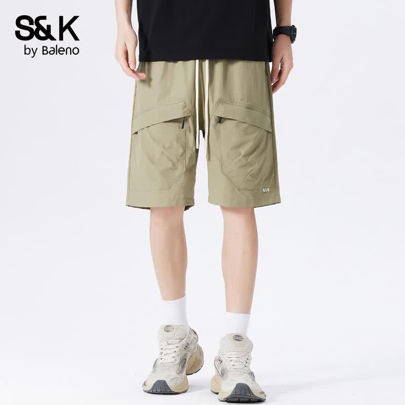 Baleno Men s S&K Series Lightweight Tencel Blend Cargo Shorts L