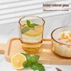 Gaotaibai Yingxue Amber Glass Cup and Bowl Set