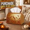 1pc Vintage Botanical Tissue Box - Dragonfly Foliage Napkin Storage Box, Suitable for Rolls/facial Tissues/single Sheets,Two Sizes Available for Fall 