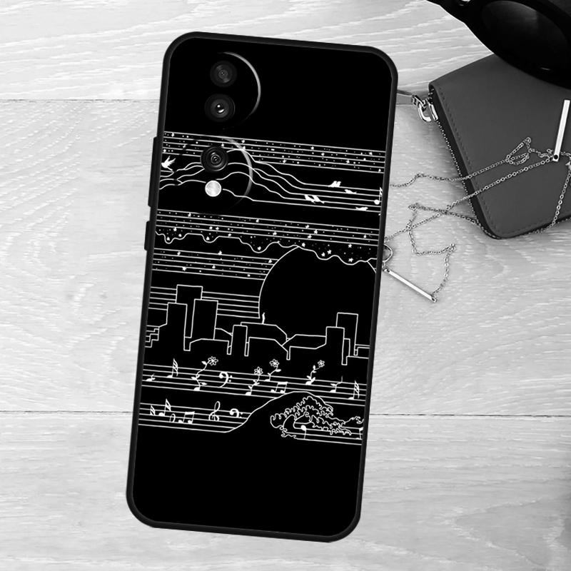 Music Score Musical Notes Case For Honor 400 Pro 200 50 70 90 X9a X9b X9c X9d X8a X8b X8c Magic 7 Lite 5 6 8 Pro Cover