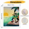 Disney Paint By Number Kit Mickey Minnie Beach Sunset Drawing Canvas DIY Picture Home Decor Painting For Adults Art Craft Wall Decor