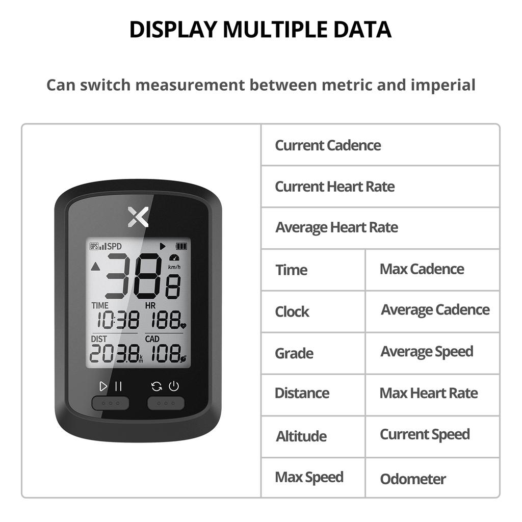 XOSS G+ GPS Bike Computer Wireless Cycling Speedometer Road Bike MTB Waterproof Bluetooth ANT+ Cadence Speed Bicycle Computer