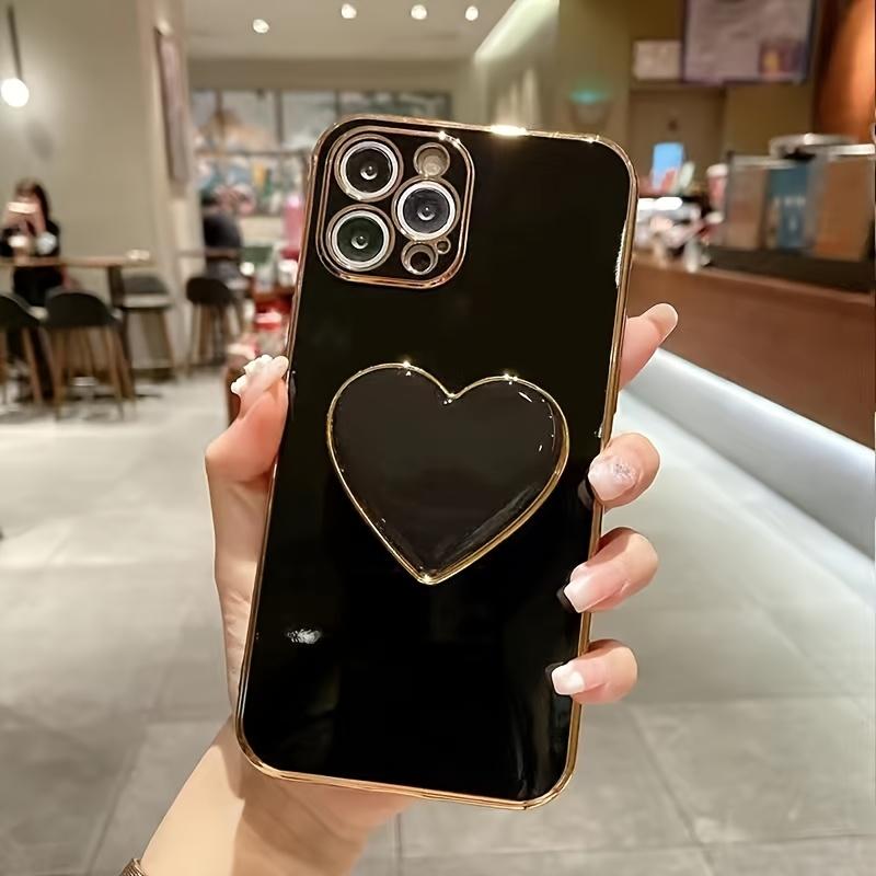 Luxury Heart-shaped Phone Grip Holder - Suitable for All Models, Reusable, Anti Drop, Holiday Gift