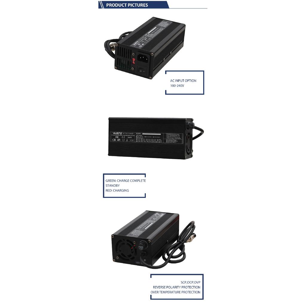 84V 5A Charger 20S 72V Li-ion Battery lithium battery Charger With Fan Aluminum Case
