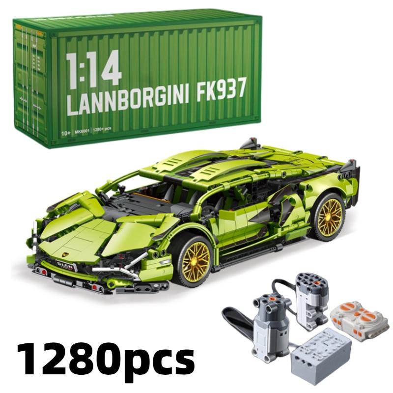 Compatible With Lego Remote Control Racing Car Building Blocks Lamborghini Porsche 911 Foreign Trade Product Assembly Car Model