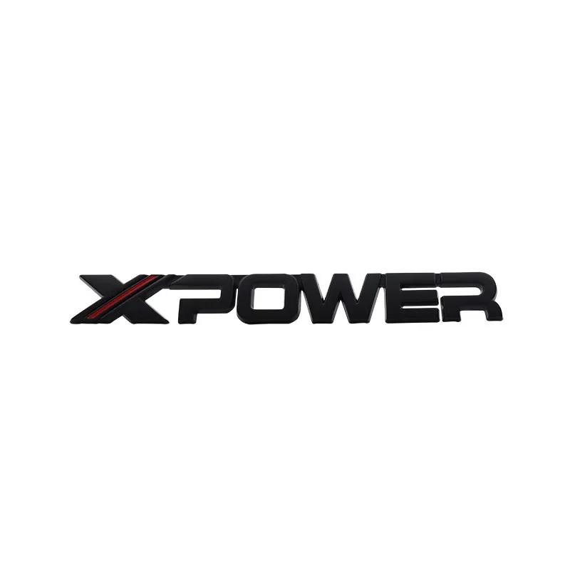 1Pc Car Styling X XPOWER Car Hood Fender Trunk Rear Bonnet Nameplate Decal Emblem Badge Sticker for 5 6 ZS EV GS 350 360 HS EZS