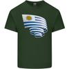 Curled Uruguay Flag Uruguayan Day Football Unisexs Light Cotton Tshirt