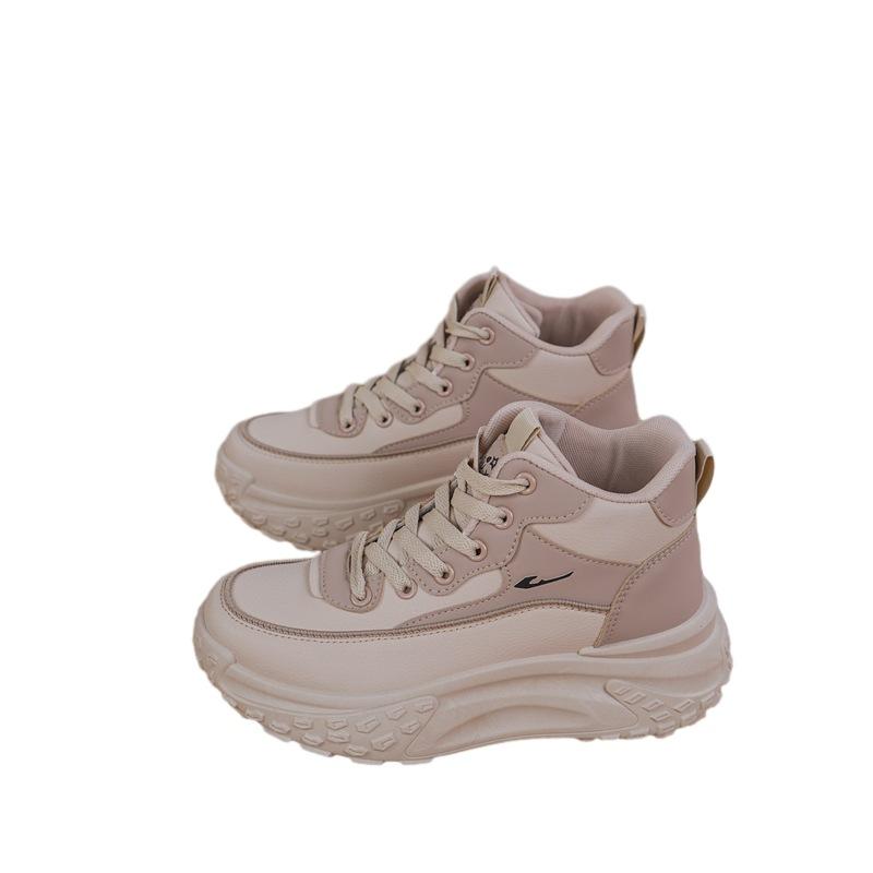 Spring and Autumn New Sports and Leisure High-top Shoes Breathable Soft-soled Dad Shoes