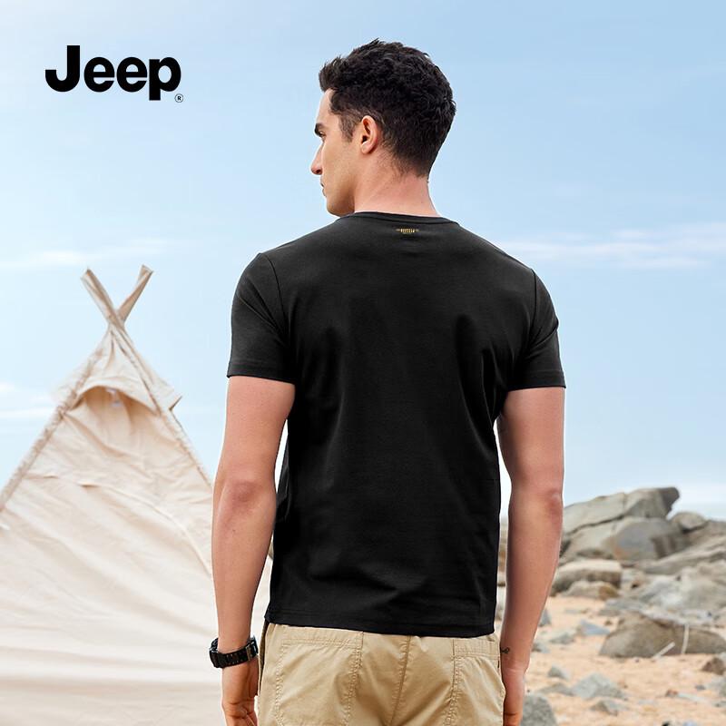 JEEP Men s Quick-Dry Round Neck Short Sleeve T-Shirt L