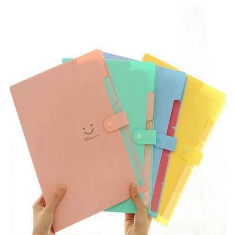 Office Stationery Carpetas File Folder 4 Layers Holder Expanding A4 Document Bag