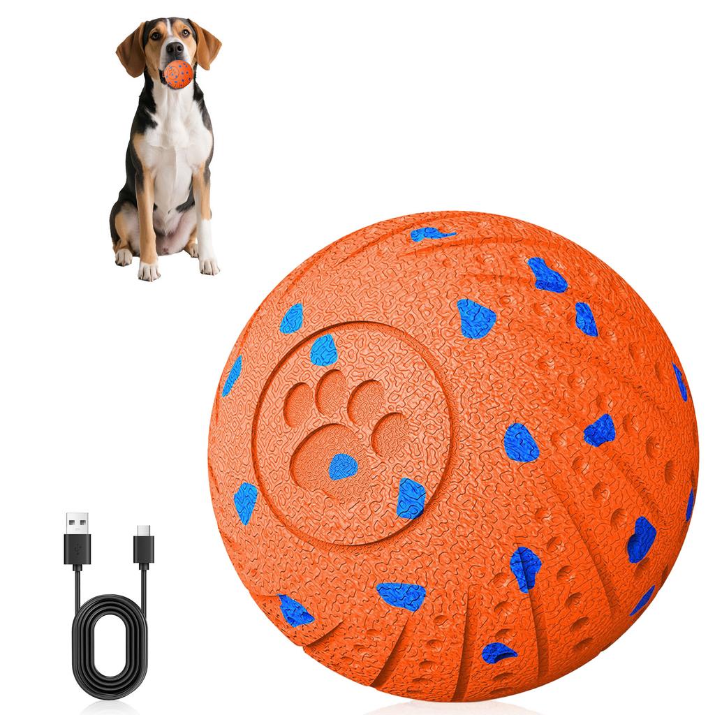 Interactive Pet Ball Smart Dog Toy 3 Modes Auto Moving Rotating Jumping Rechargeable Water Proof Chew Proof for Medium