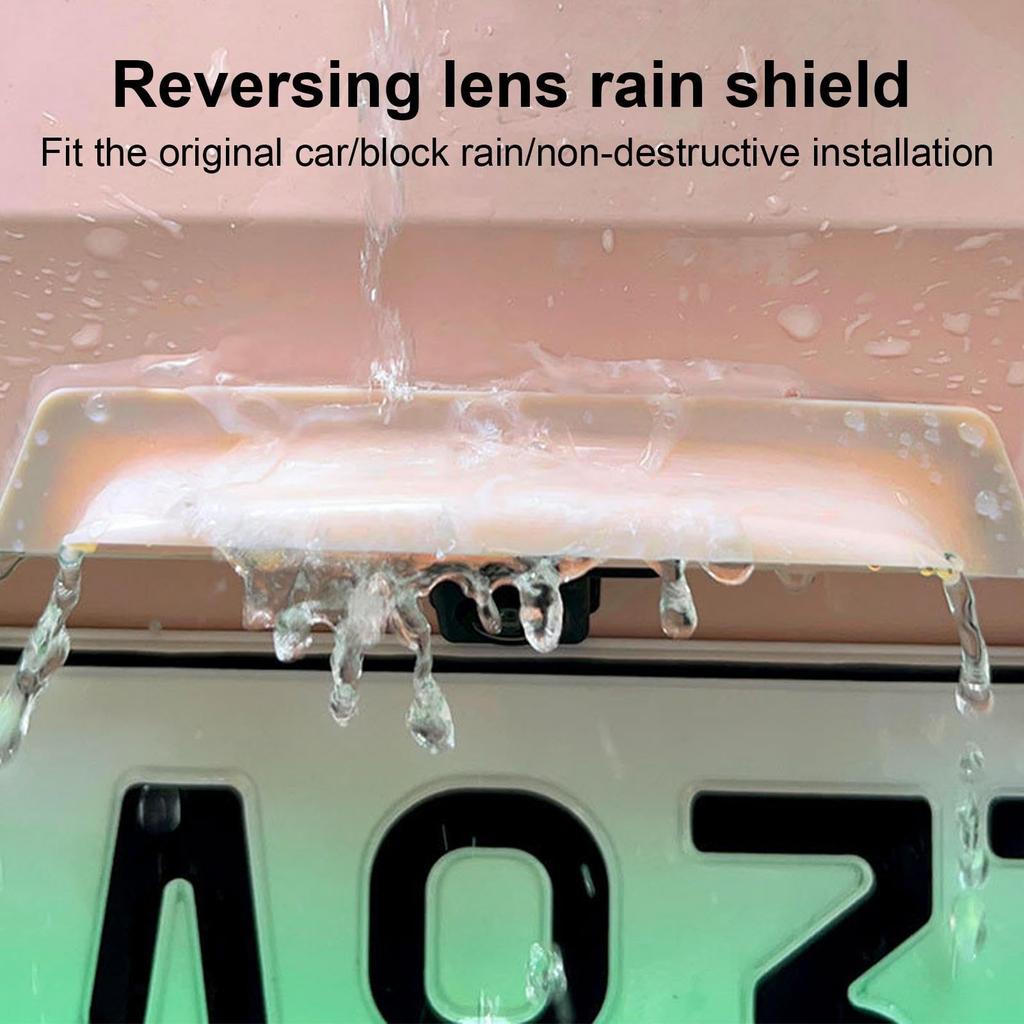 Gerinkoken Rear Camera Rain Visor Shield Car Reverse Camera Rain Shade Cover Car Modification