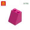 53Pcs/lot 3678 Roof Tile 2X2X2 Dots 65degree Block Moc Hue Accessories Compatible featuring Brick DIY Children's Plaything Assembly