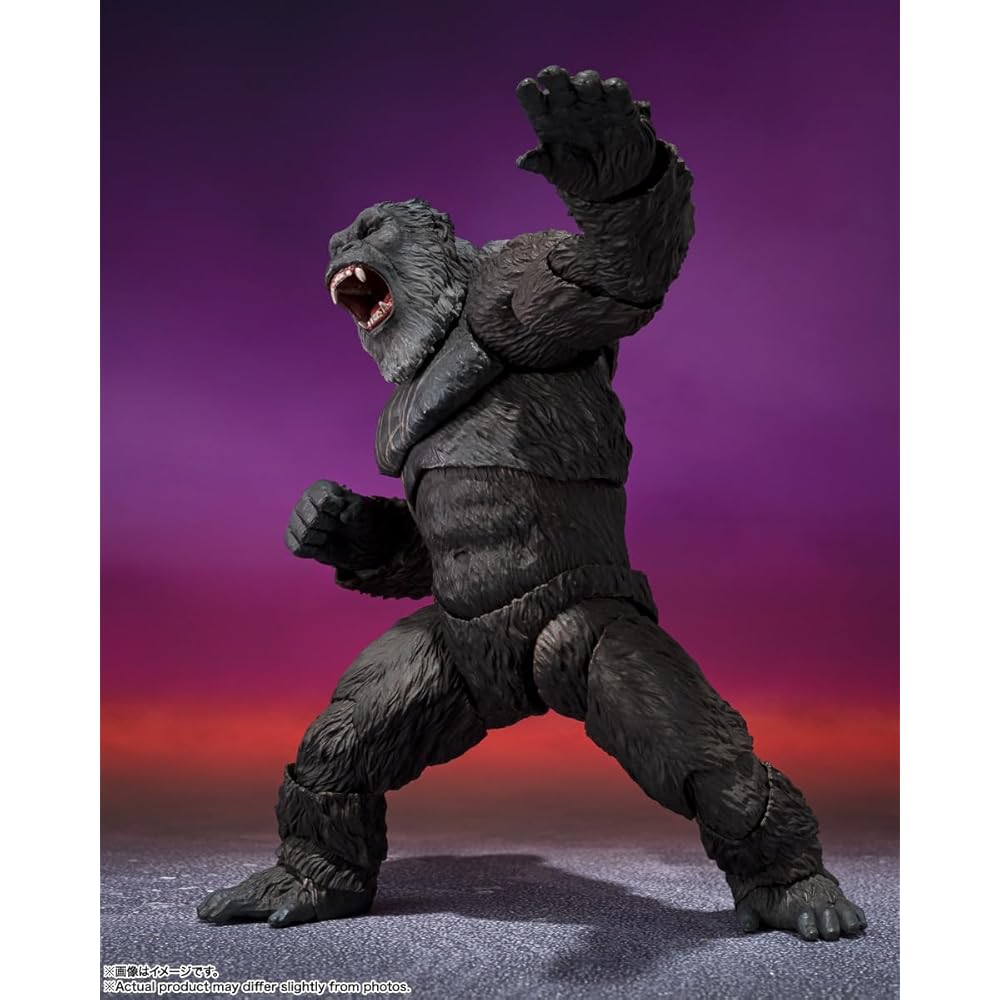 TAMASHII NATIONS S.H. MonsterArts Kong Figure 145mm ABS PVC Painted Action Toy Godzilla x Kong: The New Empire
