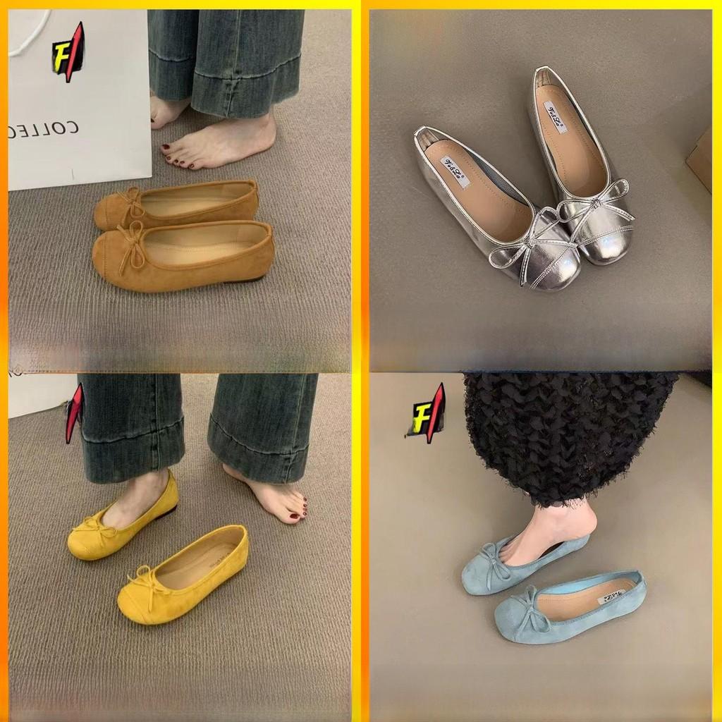 Ballerinas für Damen aus PU-Material mit weicher Sohle für den täglichen Gebrauch Frühling 2024